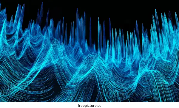 Abstract Digital Wave Forms