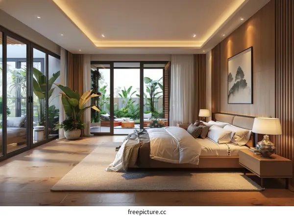 Modern Bedroom Interior Design with Natural Light