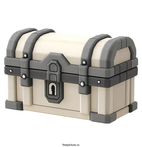 [Transparent Background PNG]Cartoon Treasure Chest Illustration