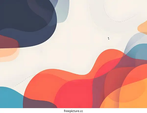 Abstract Background With Colorful Fluid Shapes