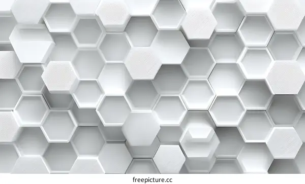 Abstract Geometric Hexagonal Pattern Background