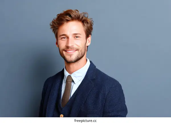 Confident Caucasian Businessman Portrait