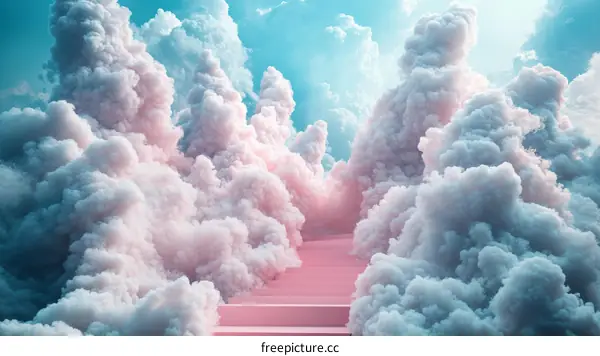 Pink Cloud Stairway to Heaven