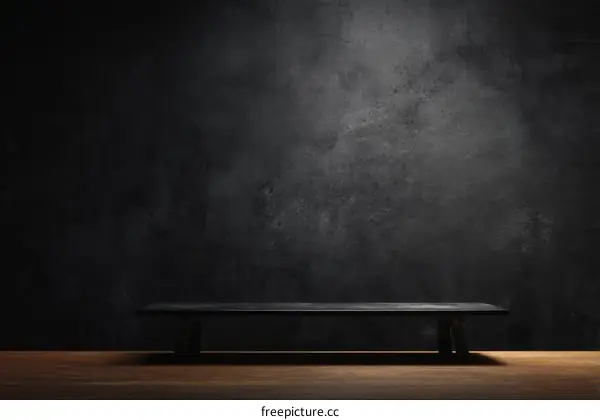 Dark Grey Concrete Wall Display Platform