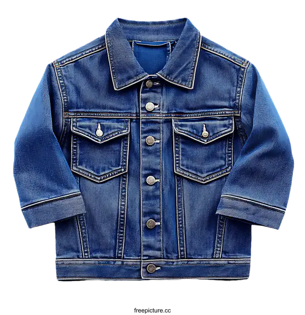 [Transparent Background PNG]Baby Denim Jacket Detail View