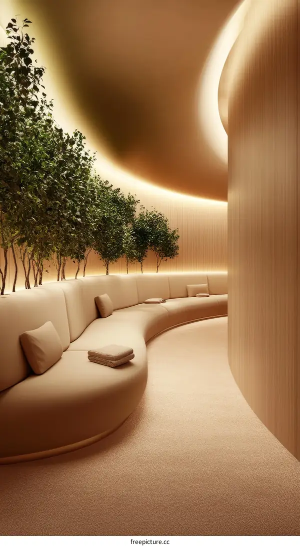 Modern Spa Relaxation Lounge Interior Design