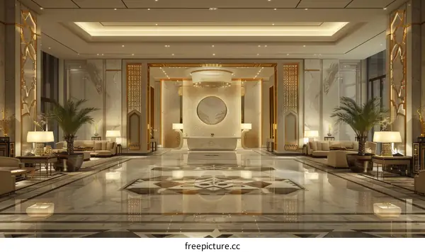 Luxurious Hotel Lobby Interior Design