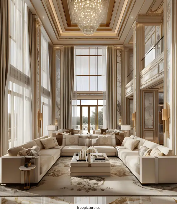 Bright and Airy Living Room With Modern Furniture