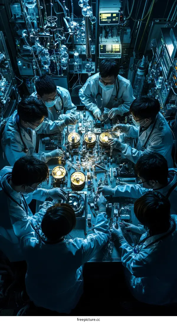 Scientists Working in a Laboratory Environment