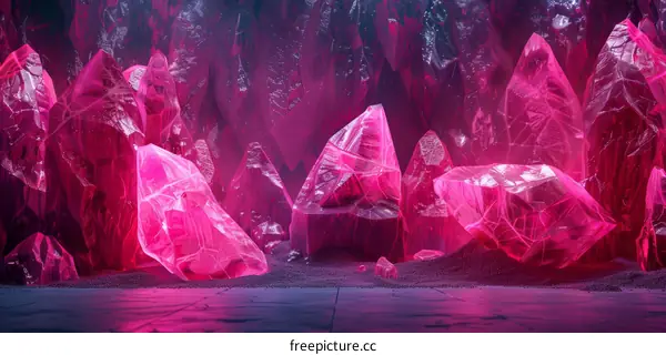 Enchanted Pink Crystal Cave