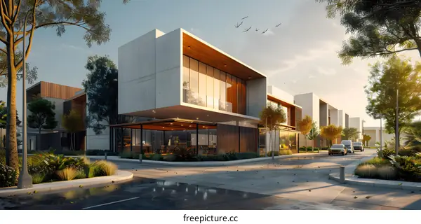 Modern Office Building Exterior Design