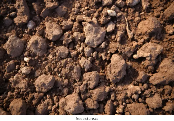 Close up of dry cracked earth