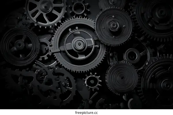 Intricate Gear Mechanism Design