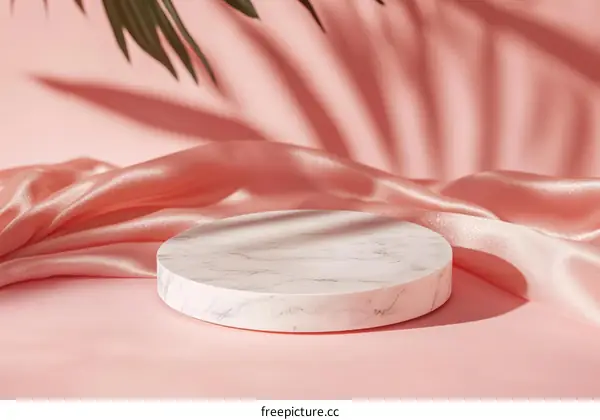 Elegant Pink Aesthetic Marble Display Stand
