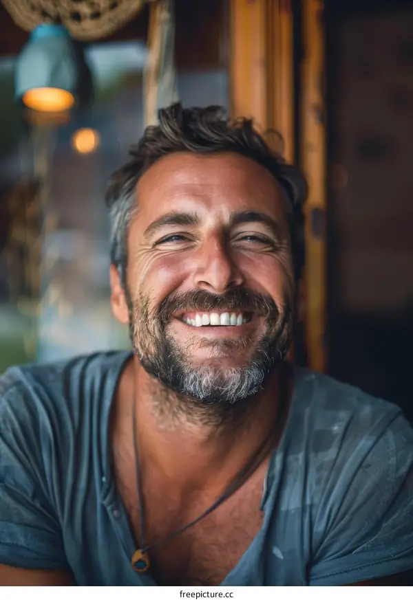 Smiling Caucasian Man Portrait
