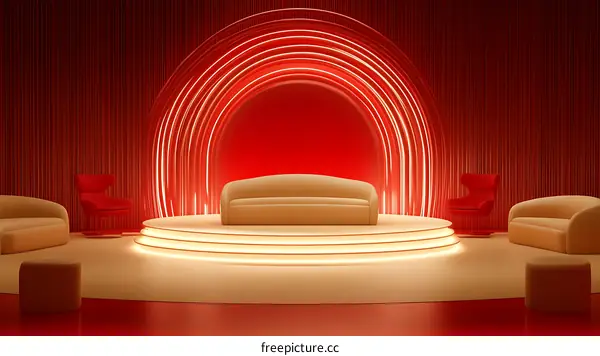 Modern Minimalist Stage Interior Design