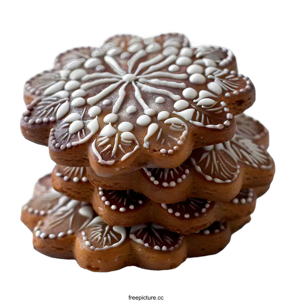 [Transparent Background PNG]Decorated Gingerbread Cookies