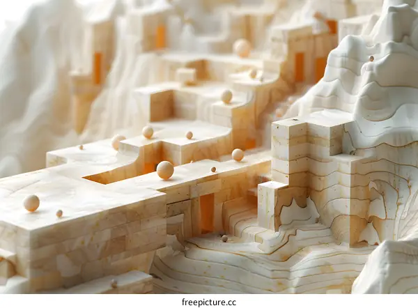 Wooden Mountain City Landscape