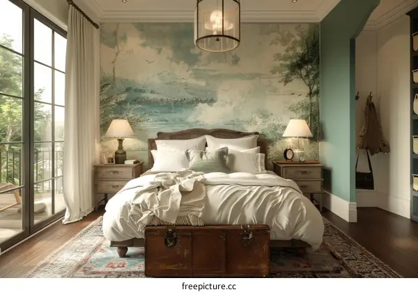 Elegant Vintage Bedroom Interior Design