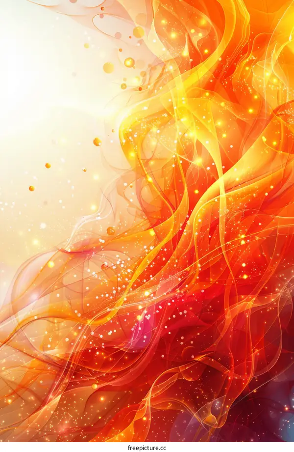 Abstract Red and Yellow Fire