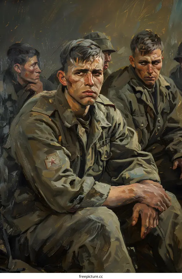 Portrait of the Hero of the Soviet Union Alexander Matrosov