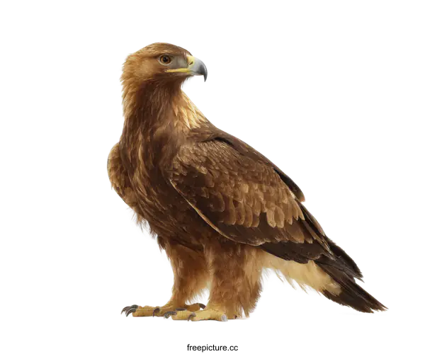 [Transparent Background PNG]Golden Eagle Portrait Against White Background