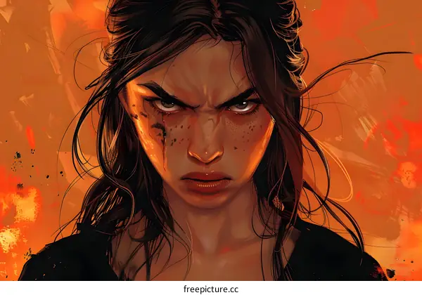 portrait of a determined young woman