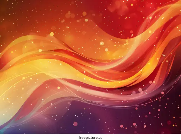 Red and yellow wavy lines