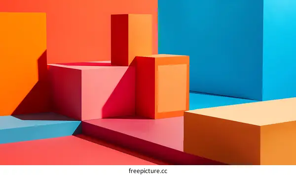 Colorful Geometric Shapes Background