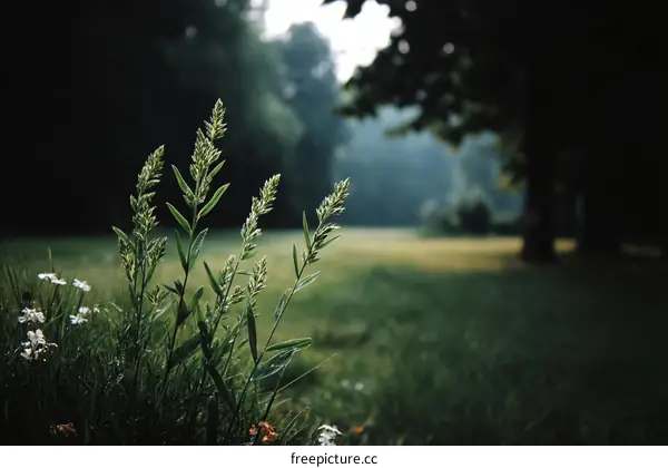 Gentle Meadow Grass in Morning Light