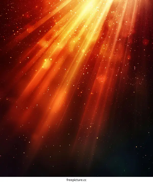 Golden Rays of Light: A Celestial Glow