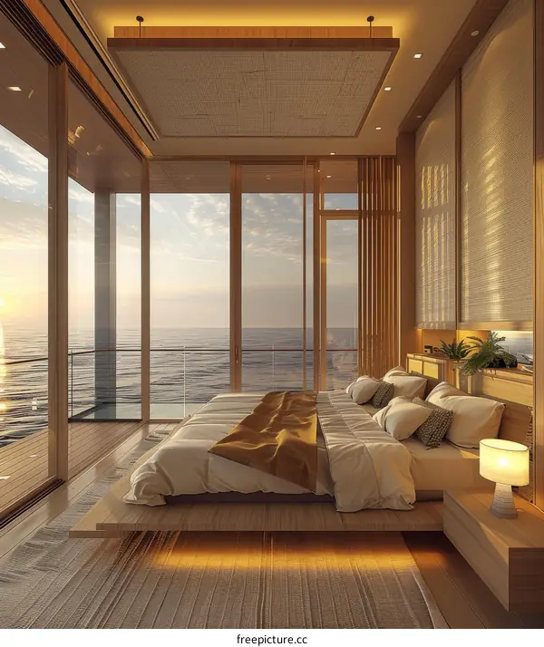 Coastal Modern Bedroom Interior Design