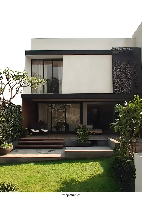 Modern House with Minimalist Design and Outdoor Patio