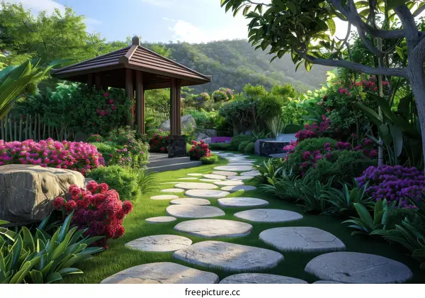 Garden Landscape Design Renderings: Construction & Greenery