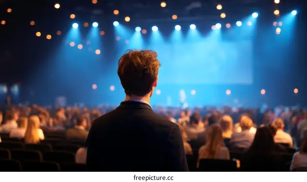 Large Audience at a Conference Hall