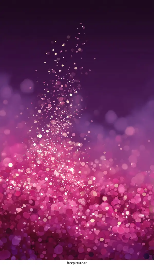 Abstract Sparkling Pink Background Illustration