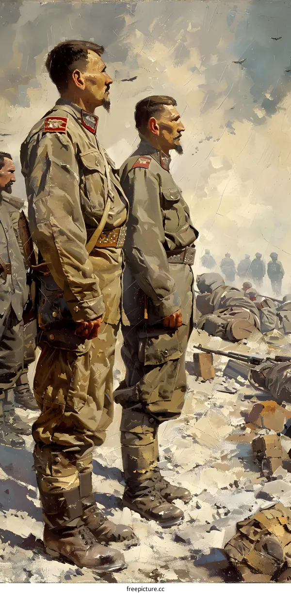 Two soldiers of the Austro-Hungarian army during World War I