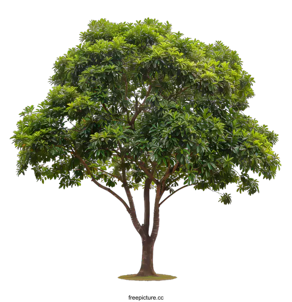 [Transparent Background PNG]Isolated Green Tree with White Background