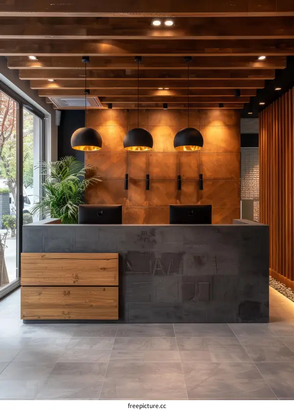 Modern Office Reception Area Interior