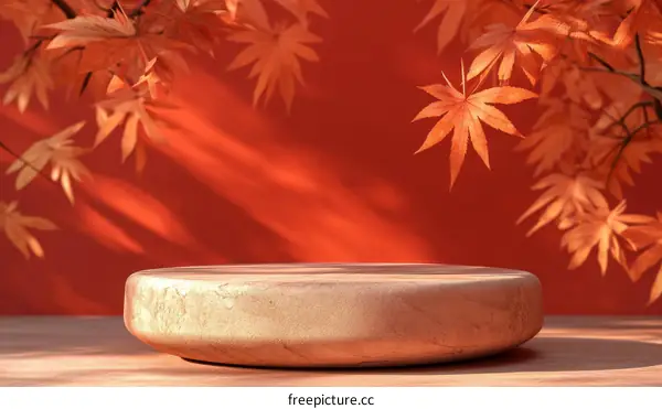 Autumn Maple Leaves Display Stand