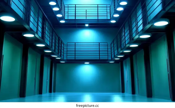 Modern Industrial Interior Design Corridor