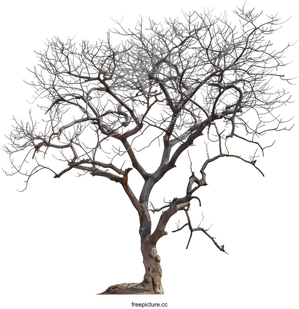 [Transparent Background PNG]Dead Tree Isolated on White Background