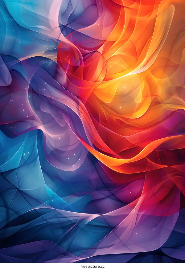 Colorful abstract art painting