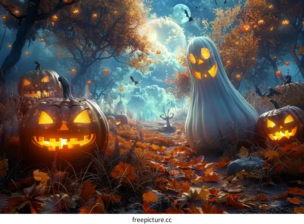 Halloween Pumpkin Forest