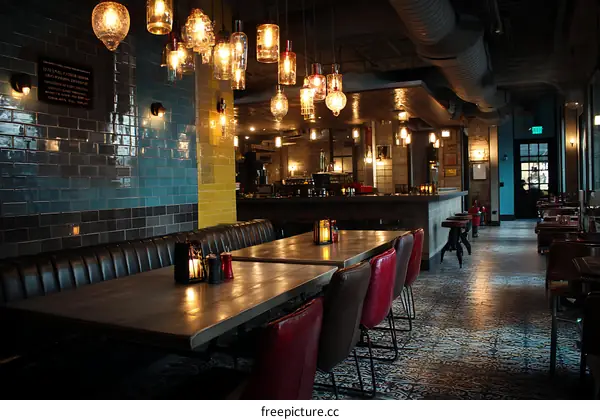 Industrial Style Restaurant Interior Design