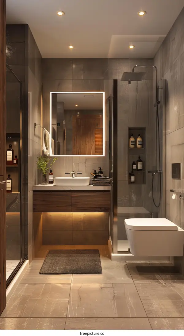 Modern Minimalist Bathroom Interior Design