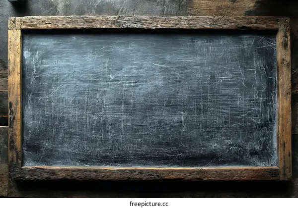 Vintage Wooden Framed Chalkboard