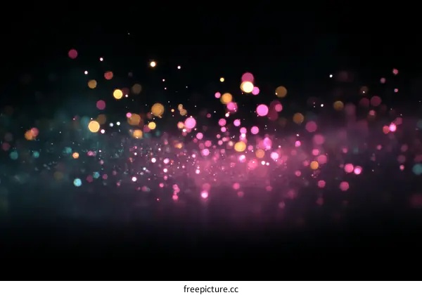 Abstract Colorful Sparkling Lights Background