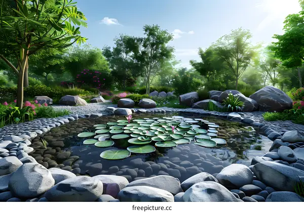 The effect picture of landscape design