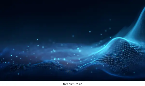 Abstract Digital Wave Illustration